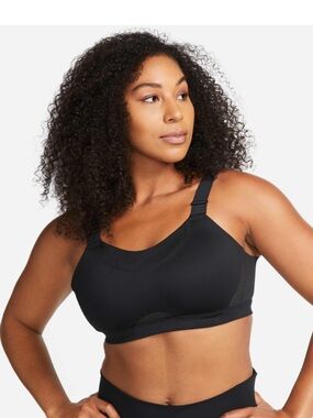 Nike Alpha Women's High-Support Padded Adjustable Sports Bra Sz S (A-C) Black